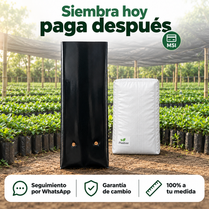 Bolsa Negra para Vivero, Resistente y a tu Medida