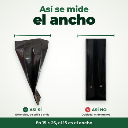 Bolsa Negra para Vivero, Resistente y a tu Medida